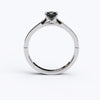 varitsa-jewellers - Solitaire Gold Engagement with 0.5ct Princess Cut Black Onyx- 01SG07O